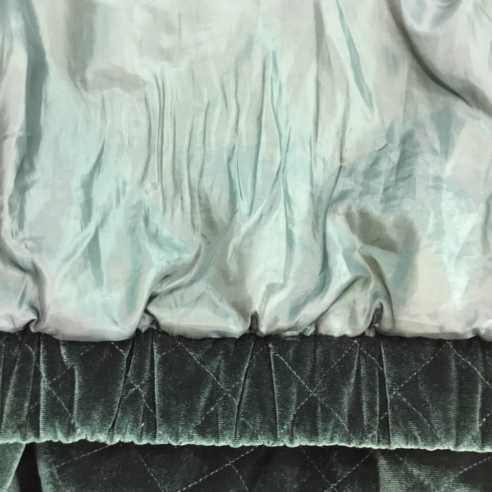 I.AM.GIA Contraband Velvet Jacket Green Quilted Oversized XS Women's - Picture 10 of 12